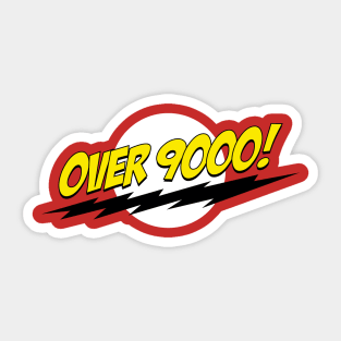 Over 9000! Sticker